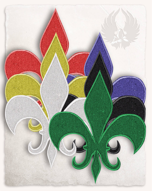 Fleur-de-lis Patch - Black