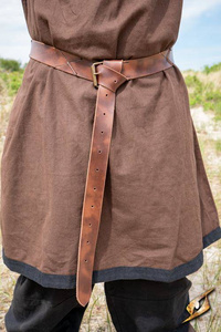 X Belt - Faux Leather Brown - 160 cm