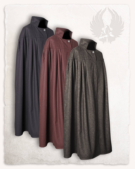 Bron Cloak Wool Black - wełniana peleryma