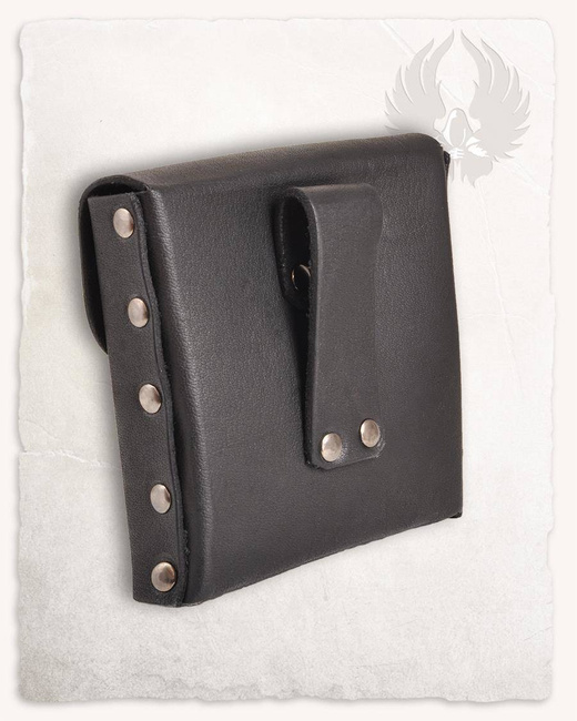 Gero Beltbag Medium Black - skórzana kaletka