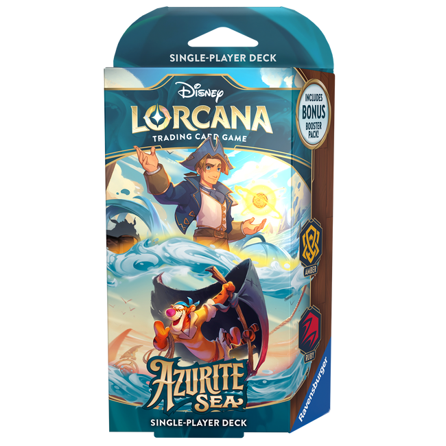 Disney Lorcana: Azurite Sea Starter Deck Amber and Ruby
