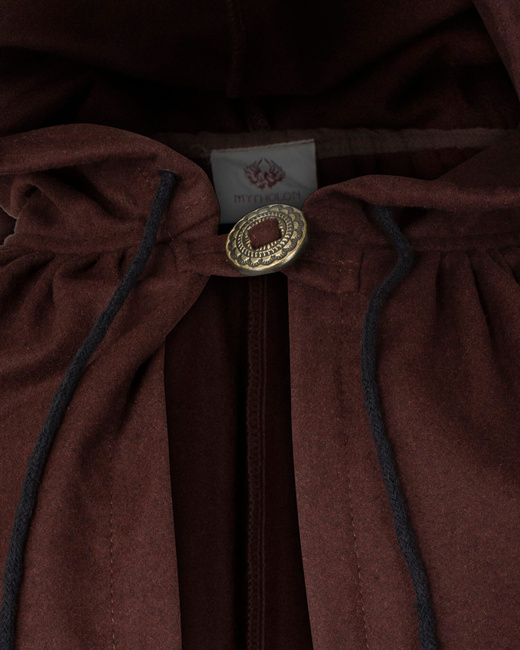 Aaron Cloak wool brown - wełniana opończa