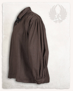 Jonathan Shirt - Brown - koszula bawełniana