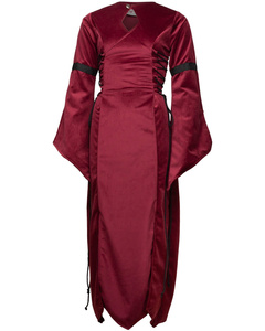 Antaris Dress Velvet - Bordeaux- aksamitna suknia