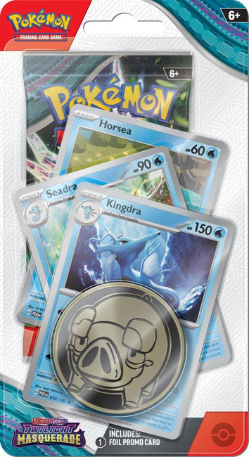 Twilight Masquerade - Premium Checklane Blister Kingdra Pokemon TCG