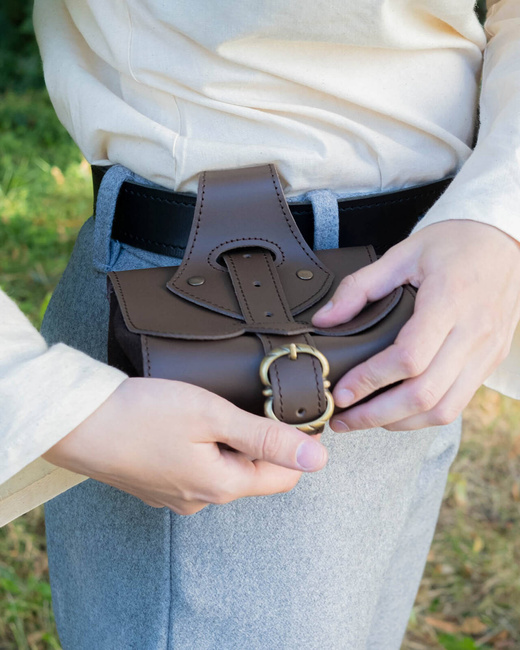 Eremitano belt bag - Black - skórzana kaletka