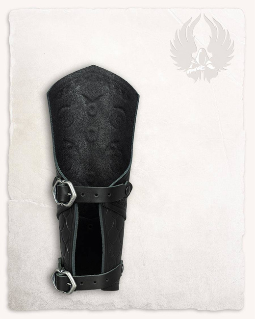 Gawain bracers black - skórzane karwasze