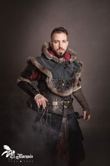 Baldur bag - Black - skórzana kaletka