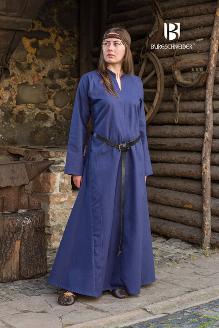 Rus Dress Marzena - Dark Blue - sukienka bawełniana
