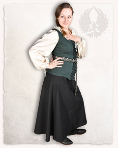 Ursula Bodice Canvas Green - płócienny gorset