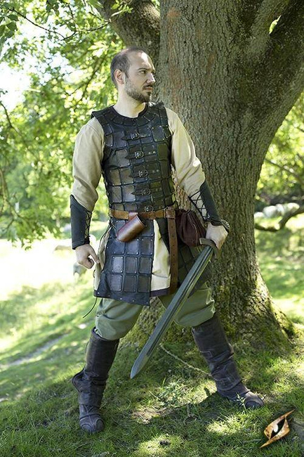 Leather Brigandine - Black