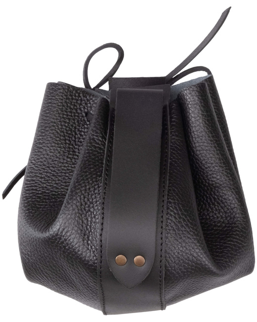 Veltor leather bag - Black - skórzana sakwa