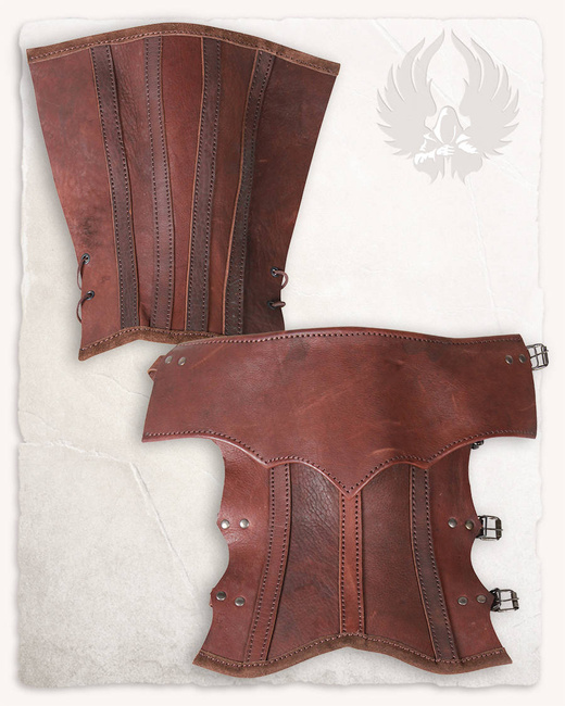 Randulf Gaiters Brown - skórzane czapsy