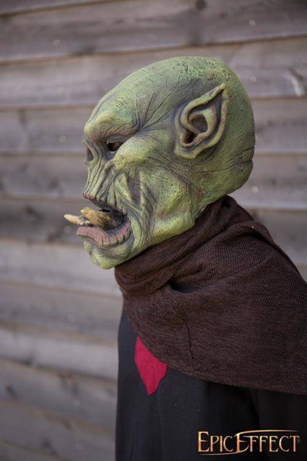 Tusk Orc - Green / maska lateksowa Ork z kłami