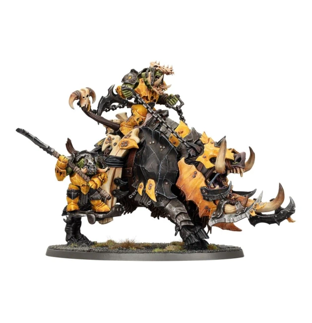 Age of Sigmar: Orruk Warclans Tuskboss on Maw-grunta