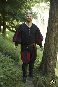 Landsknecht Shirt - Black/Dark Red