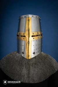Great Helmet with Brass 1,6 mm - hełm garnczkowy