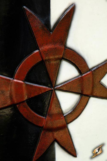 Crusader Shield - Black/White - 70x50 cm