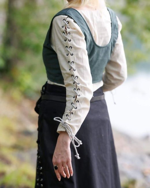 Abby Blouse Metal Eyelets - Cream