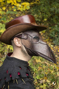 Plague Doctor Mask /Brown- maska Doktor Plaga