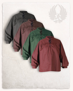 Roland Shirt Cotton Bordeaux - płócienna koszula