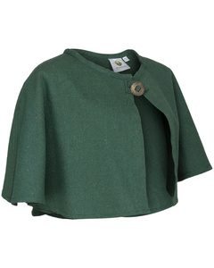 Bron Pelerine Canvas Green - krótka peleryna