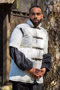 Short Sleeves Gambeson Warrior - Natural