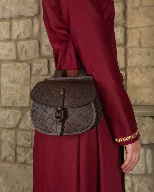 Julius Beltbag Brown - skórzana torba na pas