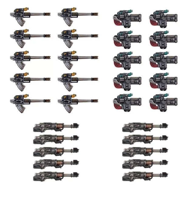 Warhammer The Horus Heresy: Legiones Astartes Heavy Weapons Upgrade Set Volkite Culverins, Lascannons, and Autocannons