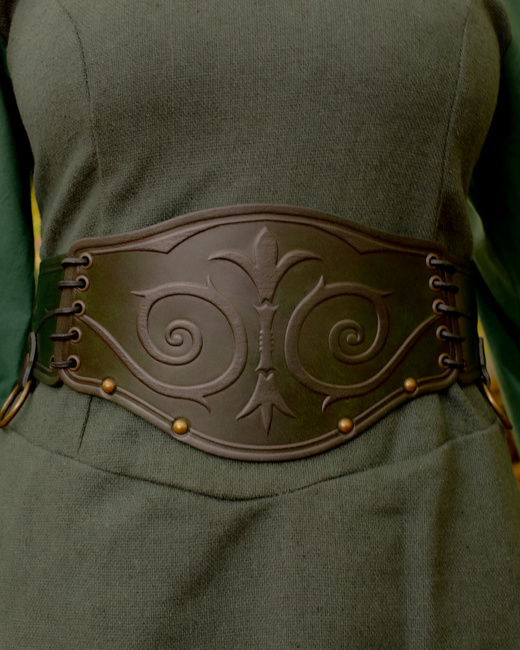 Lucretia Belt - Red - skórzany pas