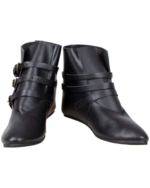 Raimund Boot 2nd Ed. - Black - skórzane półbuty