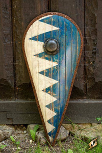 Norman Shield-Blue/White - 115x58 cm