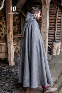Hooded Cloak Hibernus - Wool - Grey
