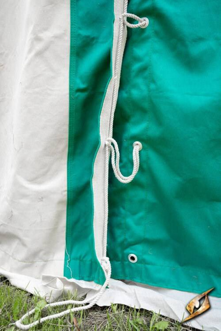 Marquee Tent - 4x6m - Natural/Emerald Green - Standard