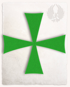 Templar Cross Patch - Green