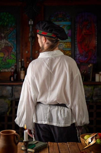 Crinkle Fencing Shirt - Ivory White