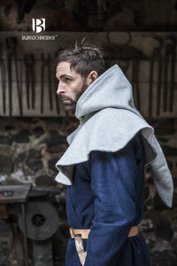 Wool Cowl Cucullus - Grey - wełniany kaptur