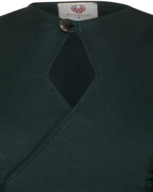 Antaris Dress Canvas - Green - suknia bawełniana