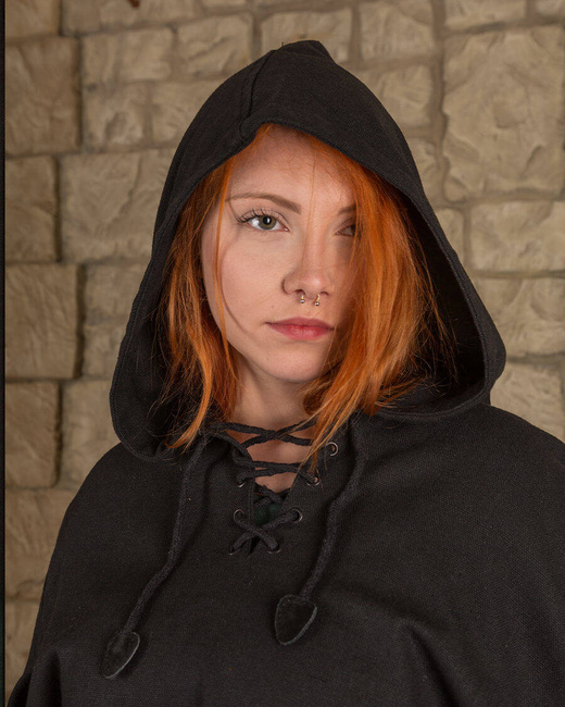 Raven Cape Canvas Black - płócienna peleryna