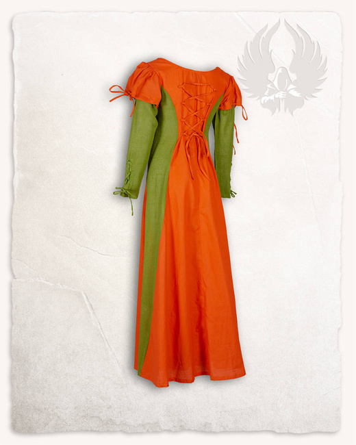 Rebecka Dress - Orange/Green