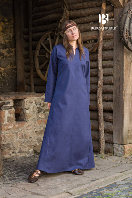 Rus Dress Marzena - Dark Blue - sukienka bawełniana