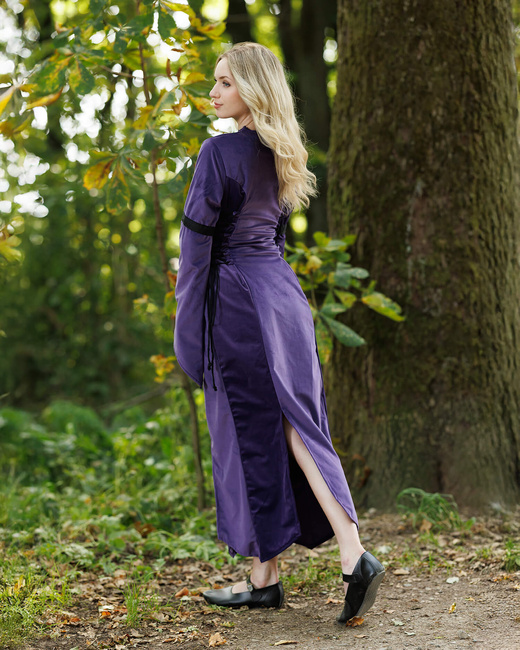 Antaris Dress Velvet - Purple - aksamitna suknia