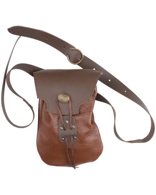 Guerrero belt bag with belt - Brown - skórzana kaletka + pasek