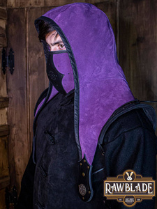 Akku splitleather hood - Purple