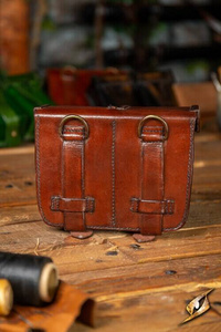 Hard Pouch for Sword Belt - Brown - kaletki do pasa Sword Belt