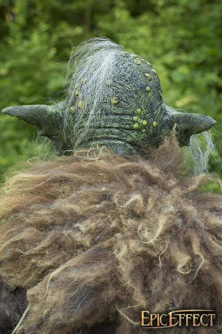 Goblin Overlord - Grey w. Hair / maska lateksowa Goblin