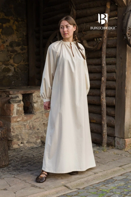 Rus Dress Lilia - Natural - bawełniana suknia spodnia