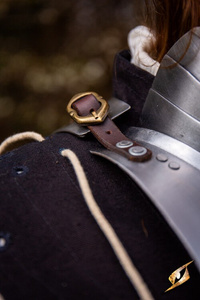 Landsknecht Gorget - Steel - obojczyk landsknechta