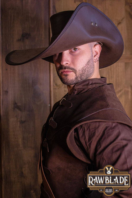 Toledano's half wing hat - Brown