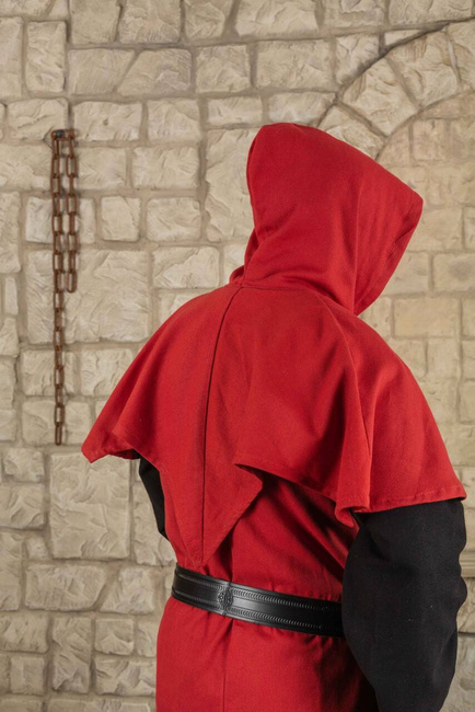 Abraxas Duster Canvas Red - średniowieczna opończa